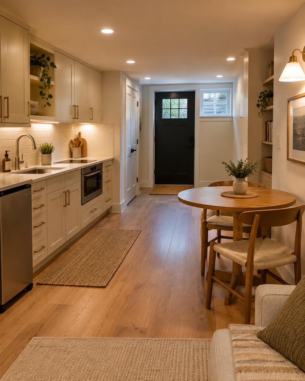 Basement apartment in a finished basement